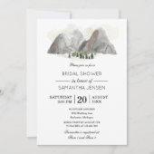 Gebirgsdusche Einladung (Vorderseite)