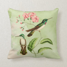 Gebirgsedelstein-Kolibri-Aquarell-Wurfs-Kissen Kissen