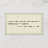 Gebirgsedelstein-Kolibri-personalisierte Visitenkarte (Rückseite)