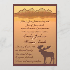 Gebirgselchsee-Reflexionshochzeit lädt ein Einladung