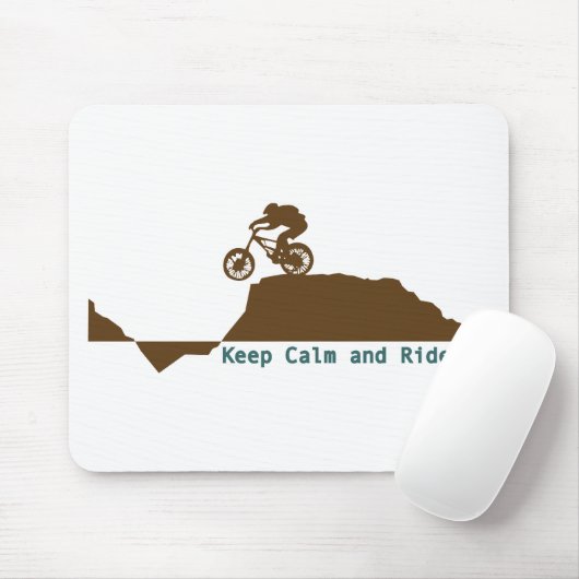 Gebirgsfahrrad - behalten Sie Ruhe Mousepad (Mit Mouse)