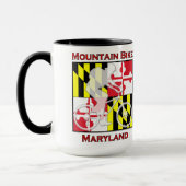Gebirgsfahrrad-Maryland-Kaffee-Tasse Tasse (Links)