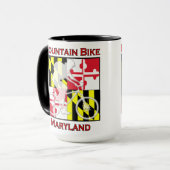 Gebirgsfahrrad-Maryland-Kaffee-Tasse Tasse (Vorderseite Links)