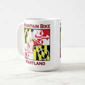 Gebirgsfahrrad-Maryland-Kaffee-Tasse Tasse (Vorderseite Links)