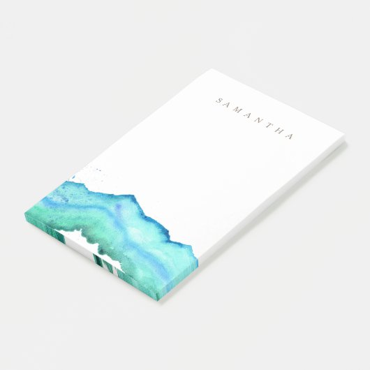 Gebirgsfarbe | INDIVIDUELLE NAME Post-it Klebezettel (angewinkelt)