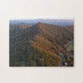 Gebirgsfarbene Bilder Landschaftlicher Fall Sonnen Puzzle (Horizontal)