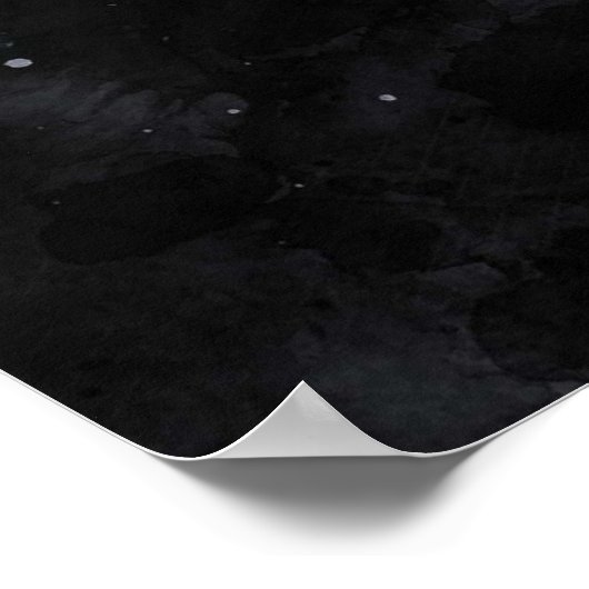 Gebirgsfarbenmalerei inspirierend Zitat Poster (Ecke)