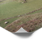 Gebirgsfeld, West-Donegal Poster (Ecke)