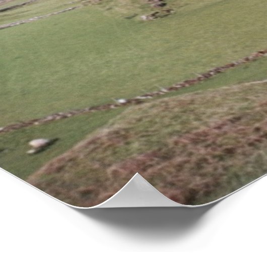 Gebirgsfeld, West-Donegal Poster (Ecke)