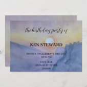 Gebirgsfest-Geburtstagsparty Einladung (Vorne/Hinten)