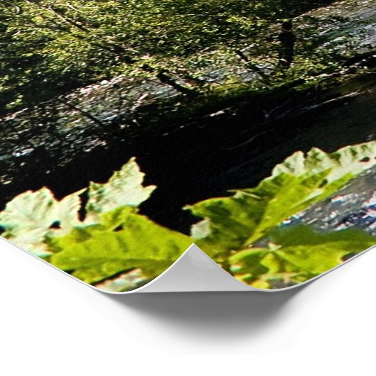 Gebirgsfluss Print Poster (Ecke)