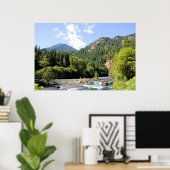 Gebirgsfluss Print Poster (Heimbüro)