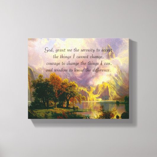 Gebirgsgebirge in Felsen - Leinwand (Vorderseite)