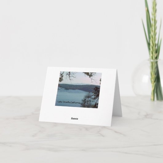 Gebirgsgedicht-inspirierend Karte (Rückseite)