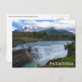Gebirgsgewässer von Patagonien Postkarte (Vorne/Hinten)