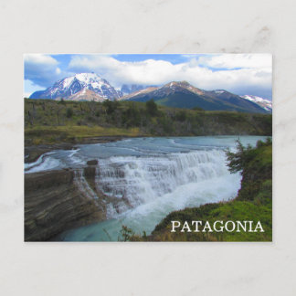 Gebirgsgewässer von Patagonien Postkarte