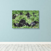 Gebirgsgorillengruppe Leinwand (Insitu (Holzboden))