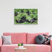 Gebirgsgorillengruppe Leinwand (Insitu (Wohnzimmer))