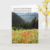 Gebirgsgrußkarte Karte (Gelbe Blume)