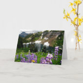 Gebirgsgrußkarte Karte (Gelbe Blume)