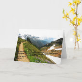 Gebirgsgrußkarte Karte (Gelbe Blume)