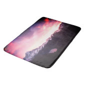 *~* Gebirgshimmel-Purpur-Rosa u. Lavendel-Foto Badematte (Schrägansicht)