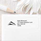 Gebirgsillustration in Schwarz (Insitu)