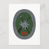 Gebirgsjagerbataillon 231 postkarte (Vorderseite)