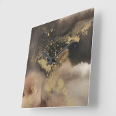 Gebirgsjahreszeiten Quadratische Wanduhr (Winkel)