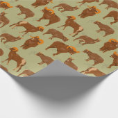 Gebirgskamm Muster mit Bighorn Sheep Wild Geschenkpapier (Ecke)