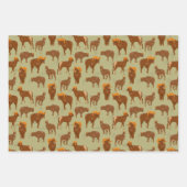 Gebirgskamm Muster mit Bighorn Sheep Wild Geschenkpapier Set (Vorderseite 3)