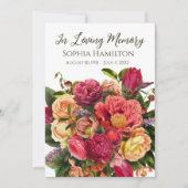 Gebirgskarte Beileid Foto Einladung (Vorderseite)