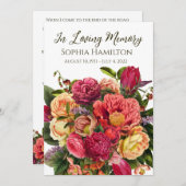 Gebirgskarte Beileid Foto Einladung (Vorne/Hinten)