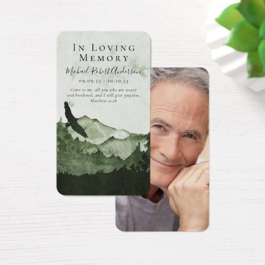 Gebirgskarte Foto Beerdigung (Schreibtisch)