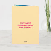 GEBIRGSKARTE FÜR BLUME DANKESKARTE (Rückseite)