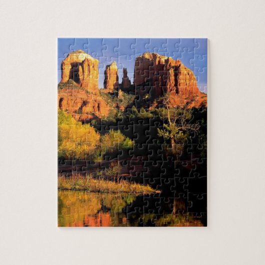 Gebirgskathedralen-Felsen Sedona Arizona Puzzle (Vertikal)
