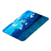 Gebirgskette Abstrakter Impressionismus Magnet (Linke Seite)