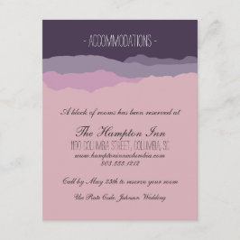 "Gebirgskette" Hochzeitdetails Card 4.25"x5.5" Begleitkarte