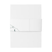 Gebirgskette Hochzeitsband Einladungsbanderole (Rückseitenbeispiel)