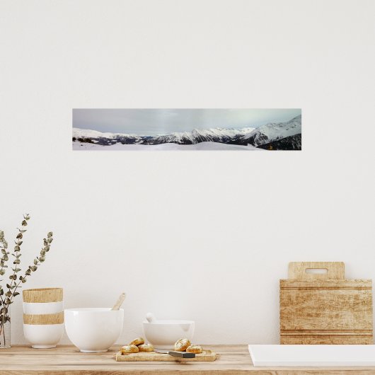 Gebirgskette Poster (Küche)