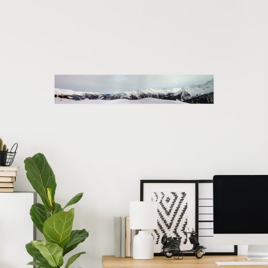 Gebirgskette Poster (Heimbüro)