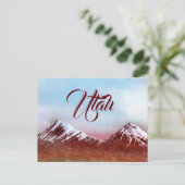 Gebirgskette Utah Postkarte (Stehend Vorderseite)