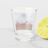 Gebirgskette Utah Schnapsglas (Rückseite)