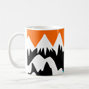Gebirgsketten, die Flusslandschaften Kaffeetasse