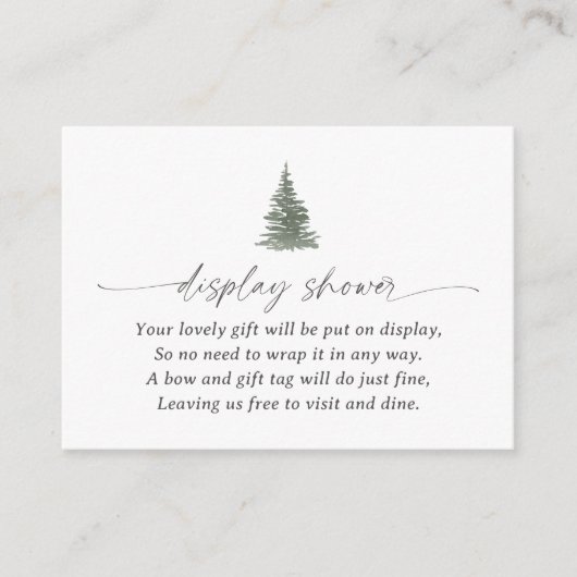 Gebirgskiefernspießerdusche Begleitkarte (Vorderseite)