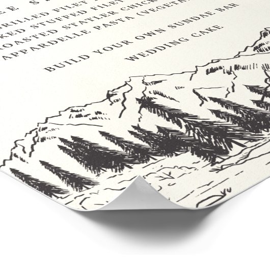 Gebirgskitzel Poster (Ecke)