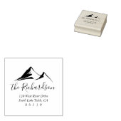 Gebirgskitzel Sonnenaufgang Rücksendeadresse Selbs Gummistempel (Stempel)