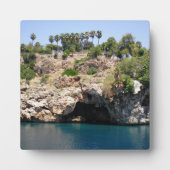 Gebirgsklippen mit mediterranem Meer Fotoplatte (Vorderseite)