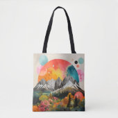 Gebirgskollage Tasche (Vorderseite)