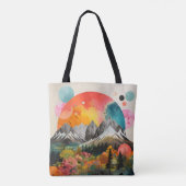 Gebirgskollage Tasche (Rückseite)